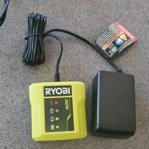 Ryobi 40V Battery Charger - Lime Green